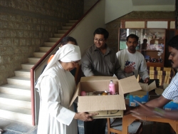 Handing over of the items